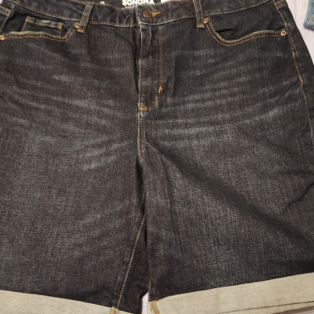 Sonoma Black Denim Shorts